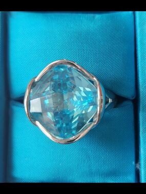 Tocara Blue Diami Sterling Silver  Statement Ring - Women's Fashion Jewelry